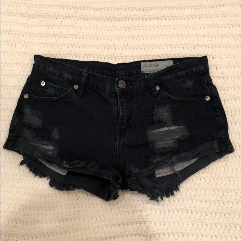 Black Pistola jean shorts